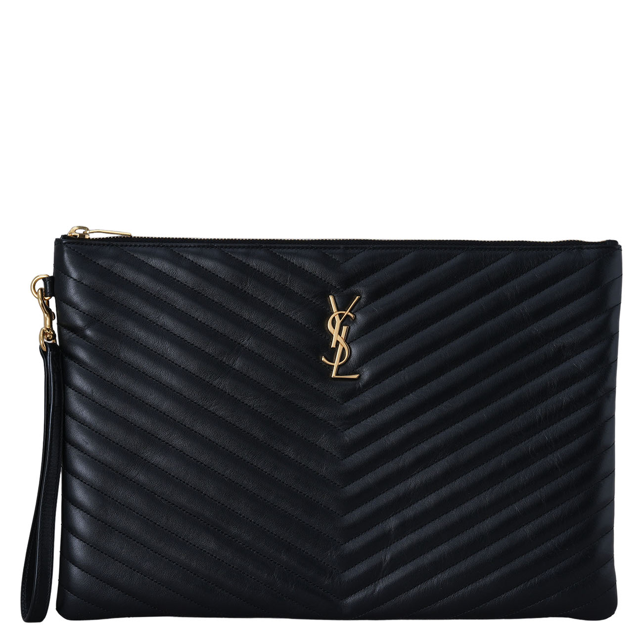 Yves Saint Laurent(USED)생로랑 440222 모노그램 쉐브론 클러치